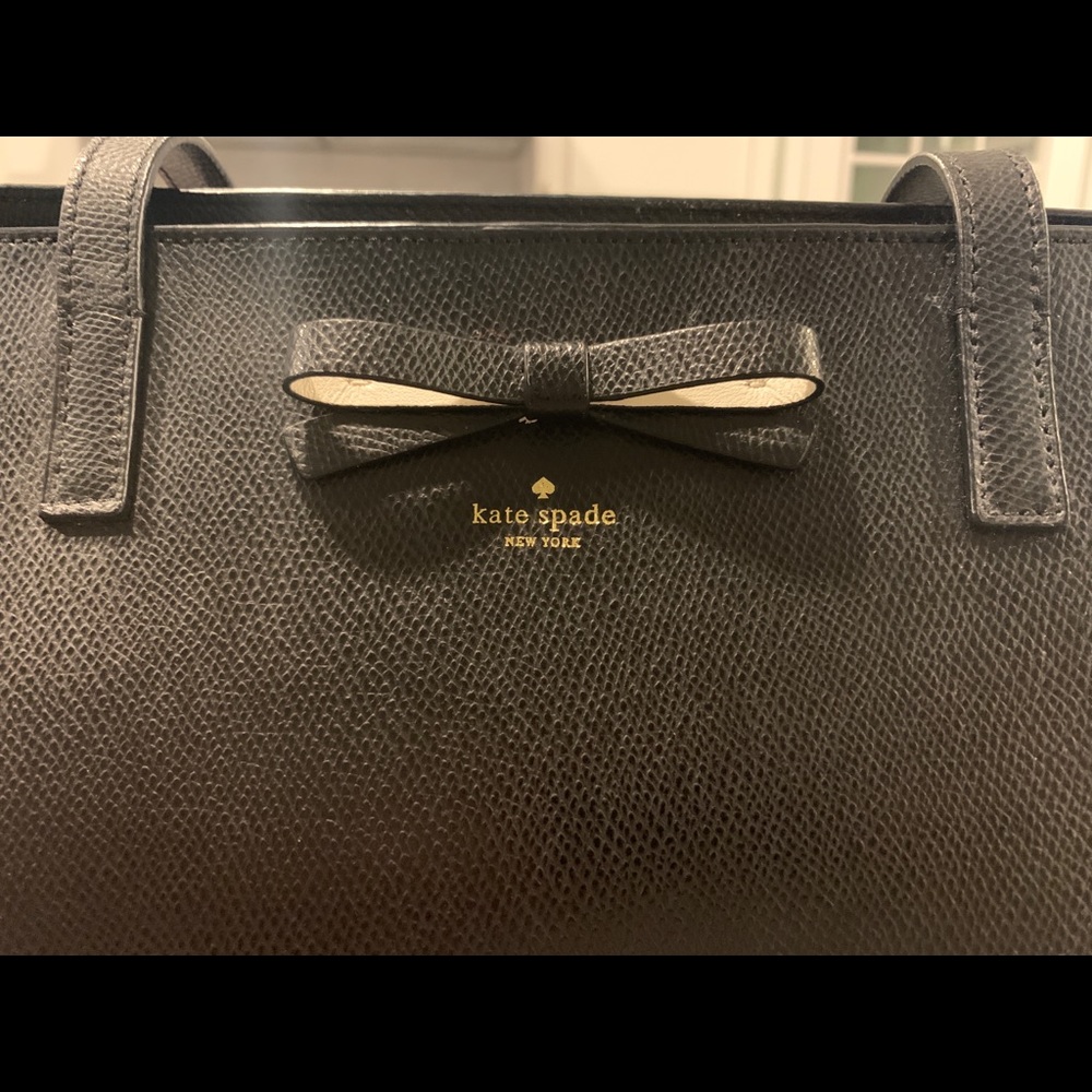 Authentic Kate Spade Black Leather Tote